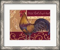 Framed Rustic Roosters II