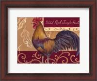 Framed Rustic Roosters II