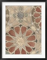 Non-Embellished Marrakesh Design I Framed Print
