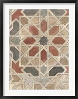 Non-Embellished Marrakesh Design II Framed Print