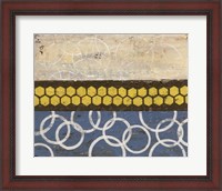 Framed Honey Comb Abstract I