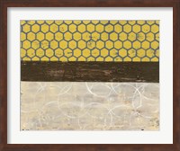 Framed Honey Comb Abstract II