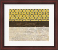 Framed Honey Comb Abstract II
