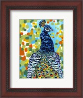 Framed Plumed Peacock II