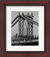 Framed 'Bridges of NYC I' border=