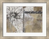 Framed Collage Fleur I