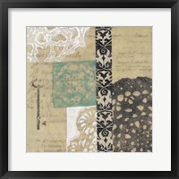 Filigree & Key II Framed Print