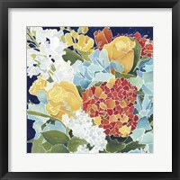 Framed Midnight Florals II