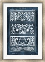 Framed Ornamental Iron Blueprint I