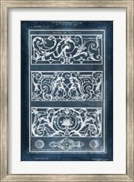 Framed Ornamental Iron Blueprint II