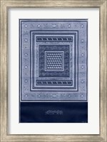 Framed Indigo Tile III