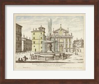Framed Fountains of Rome I