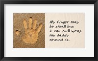 Framed My Finger May Be Small Sand Handprint