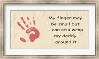 Framed My Finger May Be Small Pink Handprint