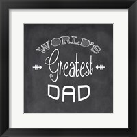 Framed World's Greatest Dad - black