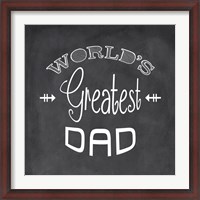 Framed World's Greatest Dad - black
