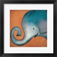 Elephant WOW Framed Print