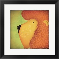 Lion WOW Framed Print