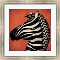 Framed Zebra WOW