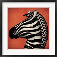 Framed Zebra WOW