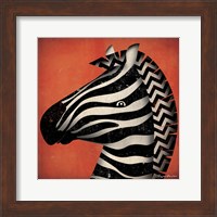 Framed Zebra WOW