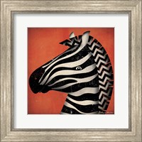 Framed Zebra WOW