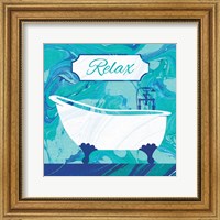 Framed Marbled Bath I