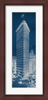 Framed Flat Iron 1909 Blueprint Panel