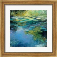 Framed 'Water Lilies III' border=