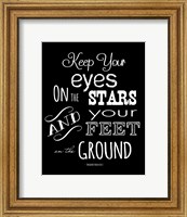 Framed Keep Your Eyes On the Stars - Theodore Roosevelt