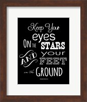 Framed Keep Your Eyes On the Stars - Theodore Roosevelt