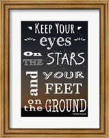 Framed Keep Your Eyes On the Stars- Theodore Roosevelt