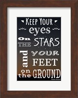 Framed Keep Your Eyes On the Stars- Theodore Roosevelt