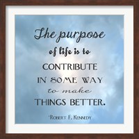 Framed Purpose of Life Square
