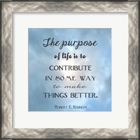 Framed Purpose of Life Square