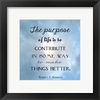 Framed Purpose of Life Square