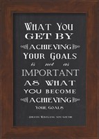 Framed Achieving Your Goals