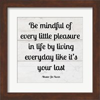 Framed Be Mindful square