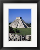 Framed Ancient structures, El Castillo, Chichen Itza (Mayan), Mexico