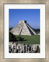 Framed Ancient structures, El Castillo, Chichen Itza (Mayan), Mexico