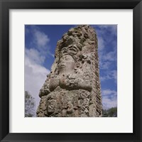 Framed Stelae Copan Mayan Honduras