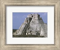 Framed Mayan Pyramid of the Magician Uxmal