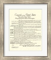 Framed Bill of Rights (Document)