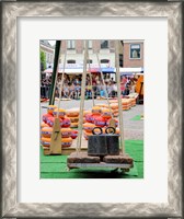 Framed Dutch Cheese Market photograph