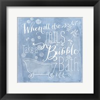 Framed Take a Bubble Bath