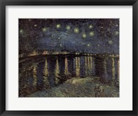 Framed Starry Night over the Rhone, c.1888