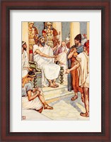 Framed Solon the Wise Lawgiver of Athens