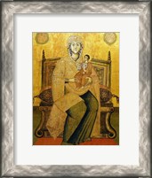 Framed God's Mother On The Throne