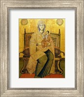 Framed God's Mother On The Throne