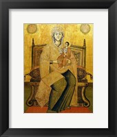 Framed God's Mother On The Throne